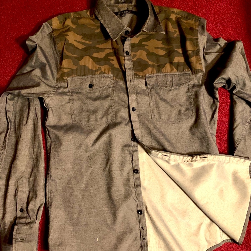 Camo button up shirt